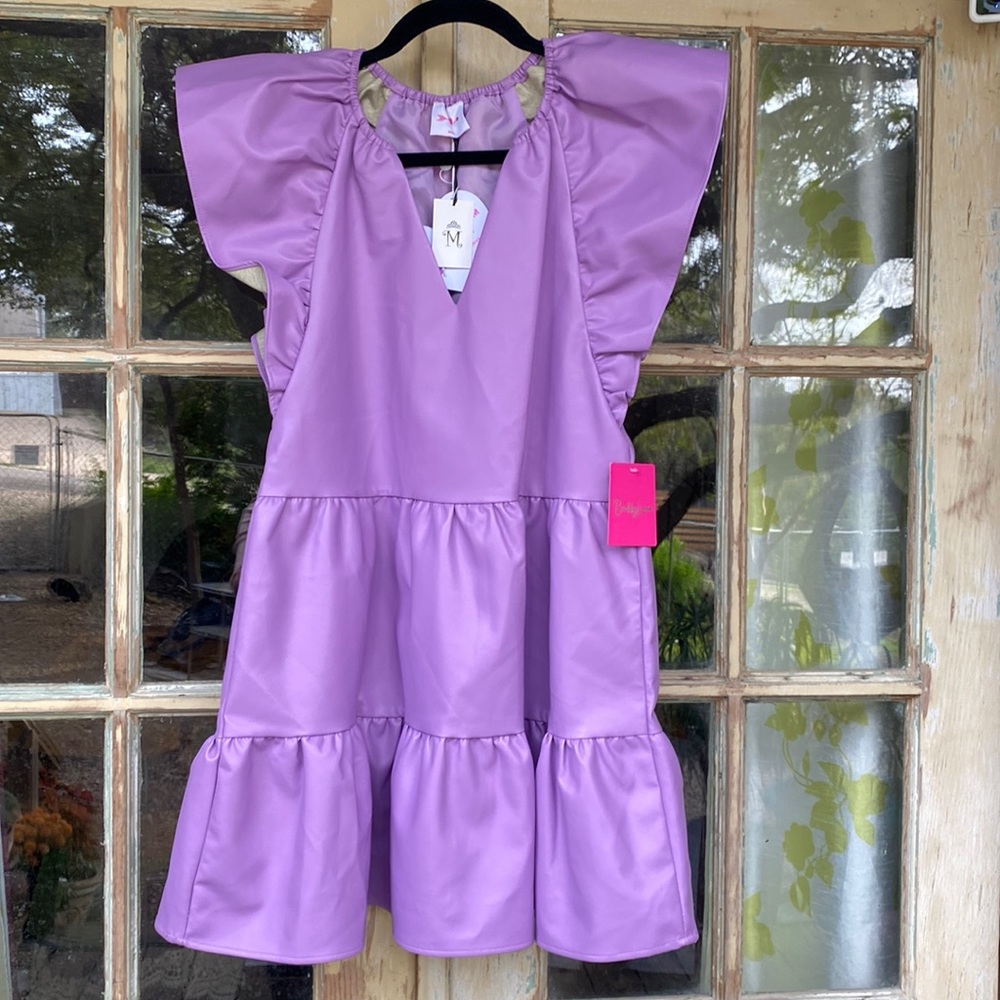 Buddy Love Purple Ruffle Dress